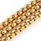 Ion Plating(IP) 304 Stainless Steel Box Chains, Unwelded, with Spool, Golden, 3x3x1.5mm, 32.8 Feet(10m)/roll