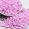 Macaron Color Opaque Frosted Glass Seed Beads, Peanut, Pearl Pink, 6x3x3mm, Hole: 1.2mm, about 4000pcs/pound