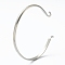 Non-Tarnish 304 Stainless Steel Cuff Bangle Making, Interchangeable Cuff Bangle, Stainless Steel Color, 1/8 inch(0.35cm), Inner Diameter: 2-1/8 inch(5.45cm)x2 inch(4.95cm)