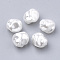 Eco-Friendly Plastic Imitation Pearl Beads, High Luster, Grade A, White, 10x10x8.5mm, Hole: 1.4mm