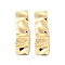 Brass Pendants, Cadmium Free & Nickel Free & Lead Free, Irregular Rectangle, Real 18K Gold Plated, 36x10x2mm, Hole: 1.2mm