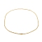 Ion Plating(IP) 304 Stainless Steel Ball Chain Necklaces for Women, Real 18K Gold Plated, 16.06 inch(40.8cm), bead: 2mm