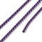 Braided Round Steel Wire, for DIY Bracelets, Mauve, 3.2mm