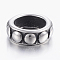 304 Stainless Steel Linking Rings, Ring, Antique Silver, 10x3mm, Hole: 6mm