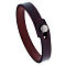 Punk Retro Ethnic Style Handmade Leather Bracelet Couple Literary Hand Strap Men, Coconut Brown, 8-5/8 inch(22cm), 10mm Wide