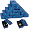 SUNNYCLUE 20PCS 3x2x1 inch Small Cardboard Jewelry Gift Boxes Blue Empty Paper with Ribbon Bowknot Box Cases Bulk for Earring Jewelry Ring Charms Necklaces Bracelet Christmas Party Packaging Boxes