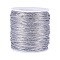 Metallic Cord, Silver, 2mm, about 43.74 yards(40m)/roll