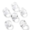 Acrylic Beads, Round, Top Drilled, Clear, 9x9x10mm, Hole: 2mm, 926pc/500g