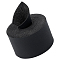 2M Flat Microfiber Imitation Leather Cord, for Clothes Decor, Black, 38mm, about 2.19 Yards(2m)/Roll