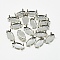 Non-Tarnish 201 Stainless Steel Sew on Prong Settings, Claw Settings for Pointed Back Rhinestone, Horse Eye, Stainless Steel Color, Tray: 10x5mm, 9.5x5x4mm, Hole: 1mm