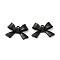 Ion Plating(IP) 304 Stainless Steel Pendants, Bowknot Charm, Black, 10x15x4mm, Hole: 1mm