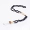 Natural Black Tourmaline and Natural Quartz Crystal Pendant Necklaces, with Pearl and Brass Findings, Bullet, 31.5 inch~32.3 inch(80~82cm), Pendant: 45~55x15x10mm