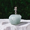 Nuggets Natural Aquamarine & Brass Miner Model Mineral Specimen Display Decoration, for Home Office Meditation Decoration, 20~40x40~70mm