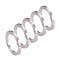 Aluminum Wire, Bendable Metal Craft Wire, Flat Craft Wire, Bezel Strip Wire for Cabochons Jewelry Making, Silver, 3x1mm, about 6.56 Feet(2m)/roll