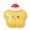 Christmas Theme Opaque Resin Cabochons, Cartoon Christmas Cabochons, Star, 24x22x7.5mm