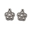304 Stainless Steel Pendants, Flower Charm, Anti-Tarnish, Stainless Steel Color, 18x15x3mm, Hole: 1.2mm