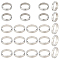 DICOSMETIC 16Pcs 2 Styles Round Bead Frame Circle Frame Connector Round Shaped Links Connector Loose Metal Bead Stainless Steel Bead Frame for Craft DIY Jewelry Making Findings, Hole: 1mm