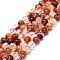 Natural Red Hematoid Quartz/Ferruginous Quartz Beads Strands, Fire Quartz, Grade A, Round, 8~9mm, Hole: 0.8mm, about 48~52pcs/strand, 15.35''~16.54''(39~42cm)