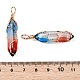 Подвески lampwork GLAA-T023-07O-4