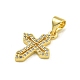 Подвески из кубического циркония с покрытием из латуни KK-U029-02G-05-2