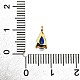 Латунные микро проложить кубического циркония подвески KK-D356-08G-G-3