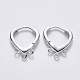 Латунные серьги-обручи X-KK-T049-16P-NF-1
