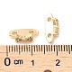 Латунный микро pave прозрачный кубик циркония подвески KK-P239-14G-3