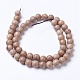 Натуральное дерево бисер нитей WOOD-J001-02-10mm-3