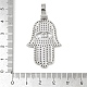 Латунные микро проложить кубического циркония подвески KK-R224-09P-3