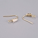 Латунные крючки для сережек X-KK-L198-013G-2