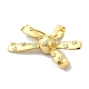 Подвески из кубического циркония с покрытием из латуни KK-M282-26G-2