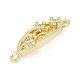 Латунные прозрачные подвески из кубического циркония KK-Z094-06G-01-2