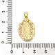 Реечное покрытие латунь с подвесками из кубического циркония KK-Z086-33G-06-3