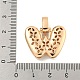 Латунные микропаве прозрачные подвески с фианитом KK-B099-01G-W-3