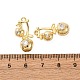 Латунные микро проложить кубического циркония подвески KK-F895-18D-G-3