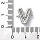 Латунные микро-паве кубические цирконии буквы соединения KK-I717-04V-P-3