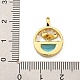 Подвески из стекла KK-U035-15G-3