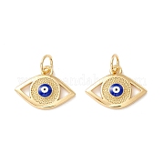 Подвески из латуни с эмалью в стойку KK-D073-28G-02