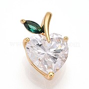 Латунные микро проложить кубического циркония подвески KK-N261-09G