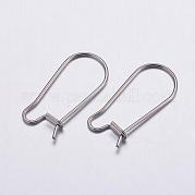 Серьги-кольца из нержавеющей стали 316 STAS-K146-040-20x10mm