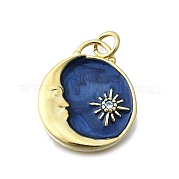 Латунные микро проложить кубического циркония подвески KK-V010-06G-01