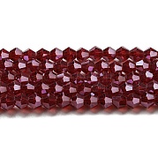 Прозрачные стеклянные бусины гальваническим пряди GLAA-F029-2mm-C27