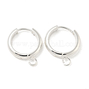 201 фурнитура для сережек-колец Huggie Hoop из нержавеющей стали STAS-P283-01Z-S
