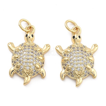 Подвески из латуни с прозрачным фианитом KK-U009-12J-G-1