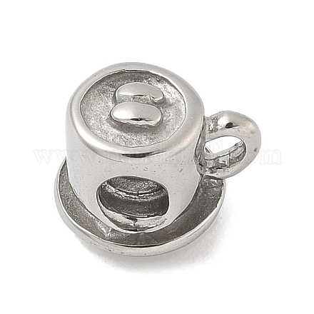 Европейские бусины из нержавеющей стали 304 STAS-S183-07P-1