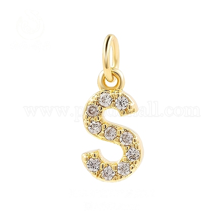 Подвески из латуни с фианитами и переходными кольцами FIND-PW0024-09S-1