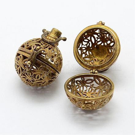 Подвески из латуни с полыми клетками KK-P094-05-1