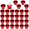 Aluminum Candle Cups, for Candle Making Tools, Red, 2.7x1.8cm, Inner Diameter: 1.95cm