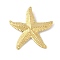 304 Stainless Steel Pendants, Ion Plating(IP), Starfish, Real 18K Gold Plated, 43.5x43x7mm, Hole: 5.5x3mm