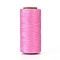 Waxed Polyester Cord, Micro Macrame Cord, Waxed Sewing Thread, Flat, Pearl Pink, 0.8mm, about 284.33 yards(260m)/roll